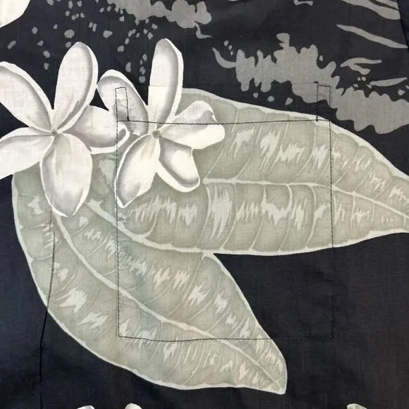 Kahala Hawaiian Shirt Large Made In USA Cotton Lawn Vintage